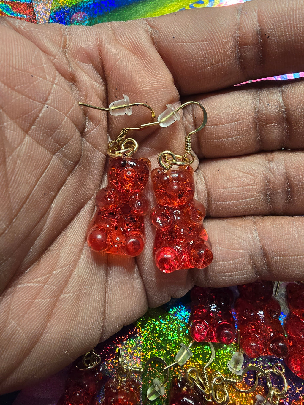 Cherry Gummy Bear Earrings