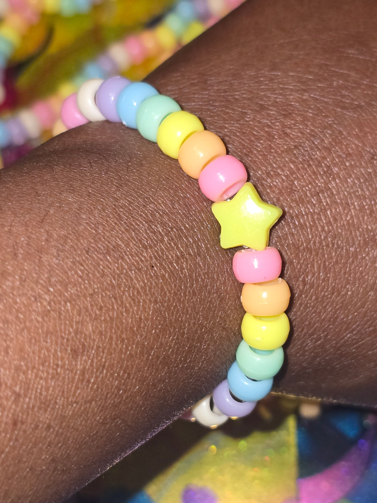 Pastel Superstar Kandi Bracelet