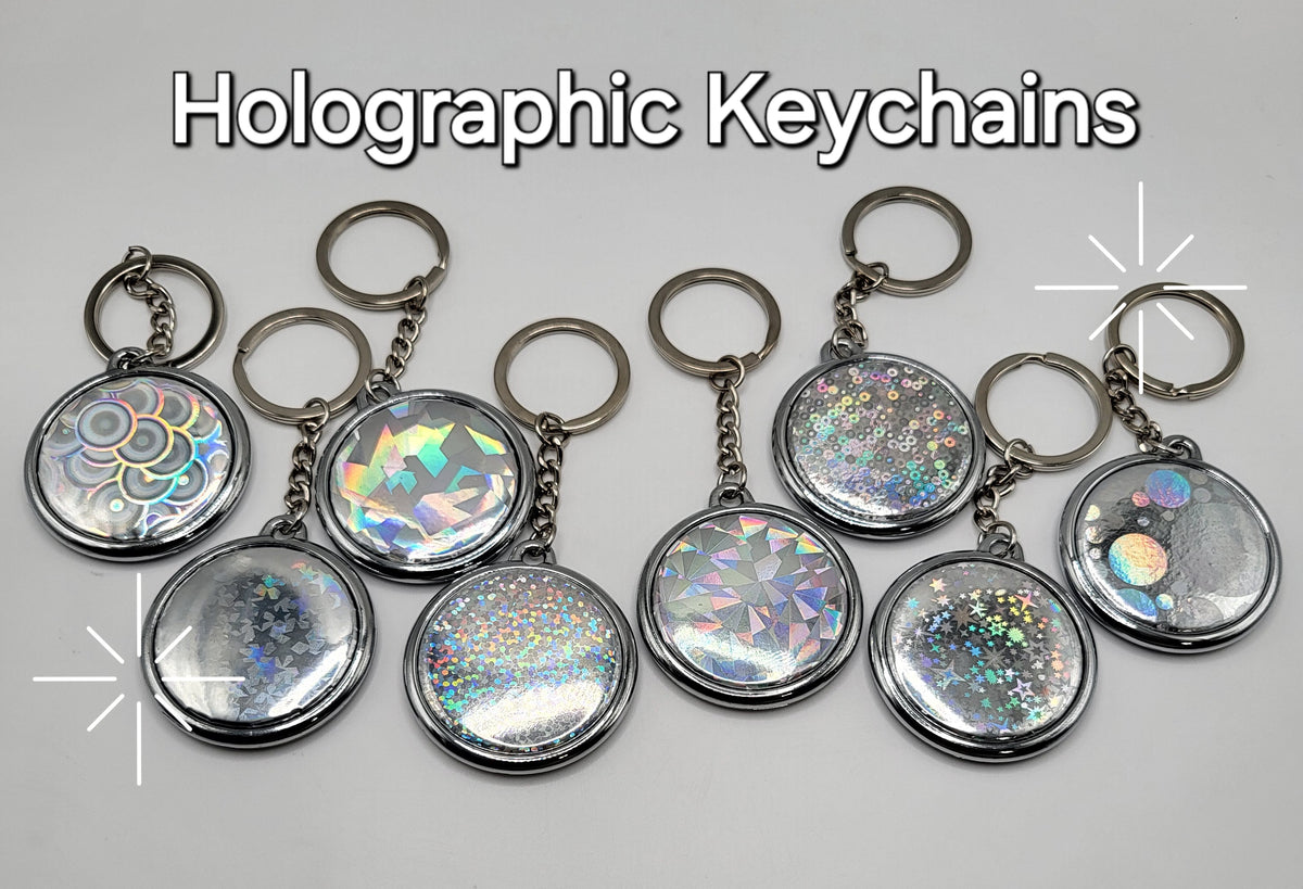 Holographic Keychain - 2 OF EACH LEFT