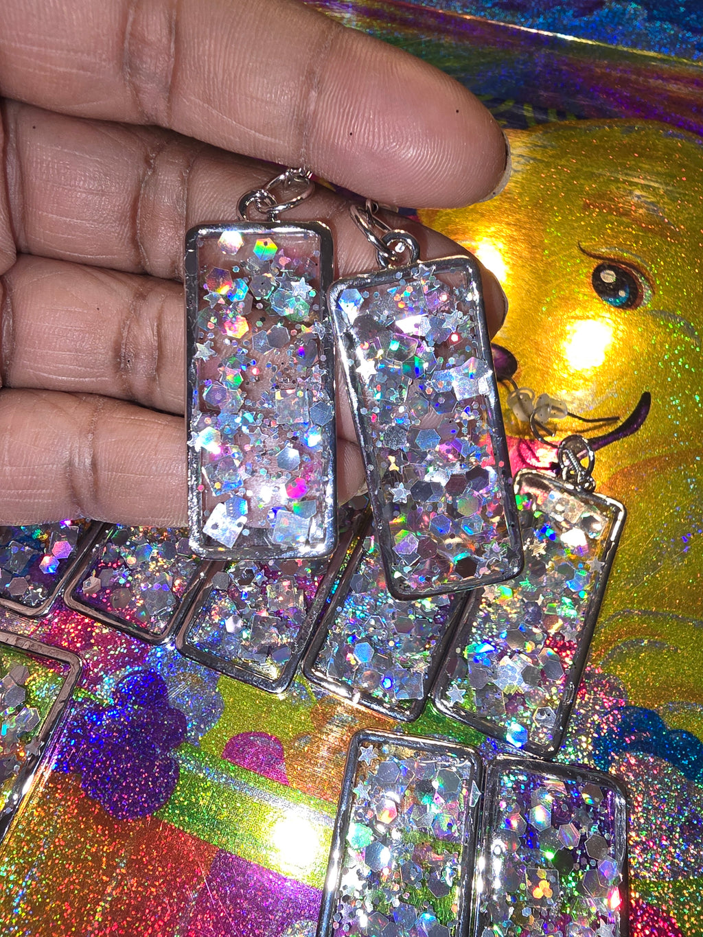 Retro Rectangle Earrings