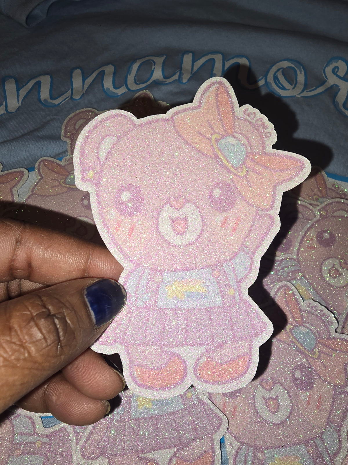 Fairy K. Bear Glitter Sticker