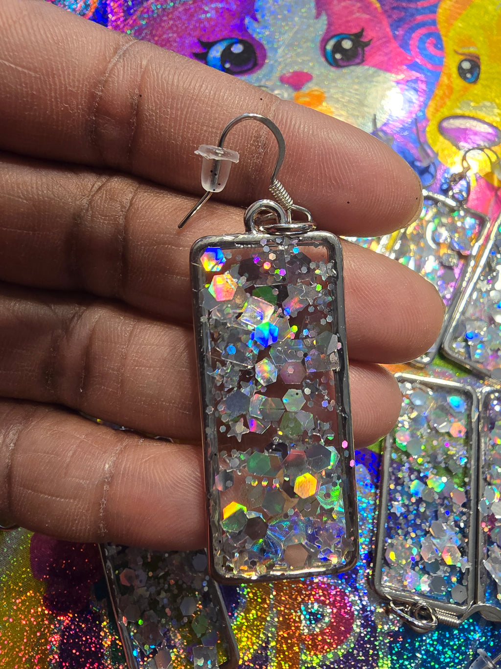 Retro Rectangle Earrings