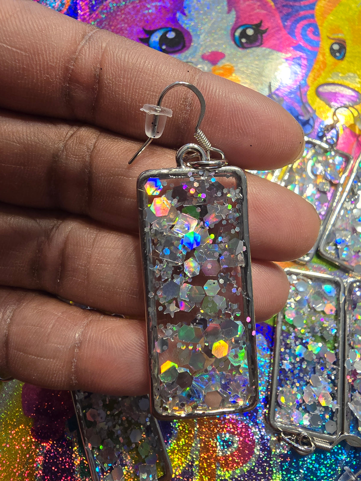 Retro Rectangle Earrings