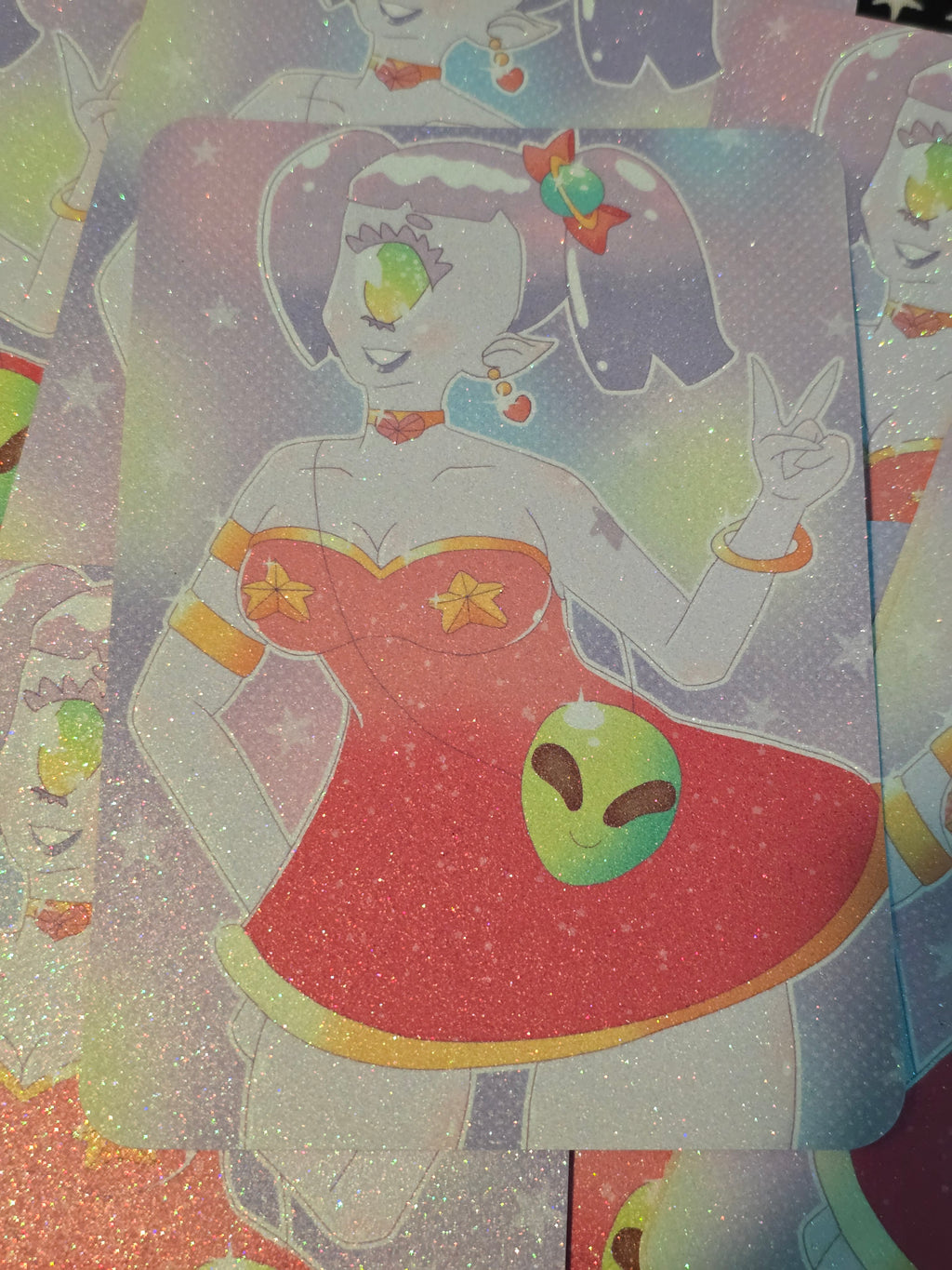 Sierra Starclops 5x7 Glitter Print